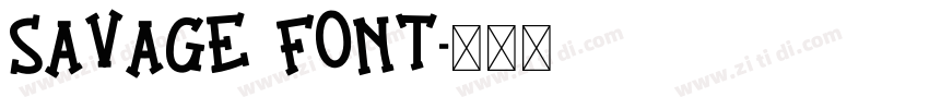 SAVAGE FONT字体转换